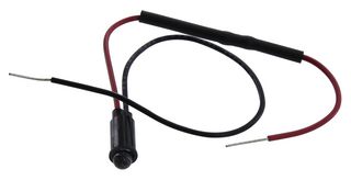 DIALIGHT 559-6104-003F 面板指示器, 6.35MM, 红色, 24VDC