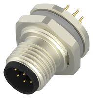 TE CONNECTIVITY T4140012081-000. 传感器连接器, 8路, 公, M12, 面板