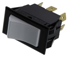 CARLING TECHNOLOGIES TIGM51-6S-WH-NBL 船型开关, DPDT, 15A, 250V, 白色