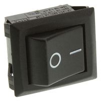 ARCOLECTRIC / BULGIN LIMITED C1350ARBB-602AW SWITCH, ROCKER, DPST, 20A, 250VAC, BLACK