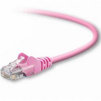 BELKIN A3L980-07-PNK-S PATCH CABLE, RJ45 PLUG, CAT6, 2M, PINK