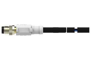 TE CONNECTIVITY T4061110004-004. M8 CABLE ST M 3M 4POS PVC CABLE