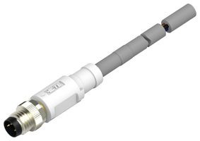 TE CONNECTIVITY T4061120003-002. 线缆组件, M8 ST M 1.0M 3路 PUR 电缆
