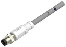 TE CONNECTIVITY T4061120004-005. 线缆组件, M8 ST M 5M 4路 PUR 电缆
