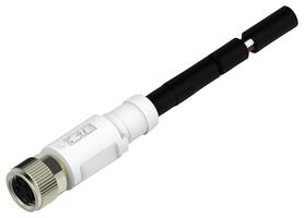 TE CONNECTIVITY T4061310004-005. 线缆组件, M8 ST 母 5M 4路 聚氯乙烯电缆