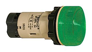 ALTECH 3PLBR3L-024 PILOT LIGHT, LED, GREEN, 22MM, 24V