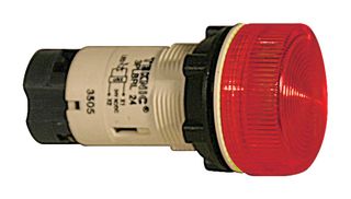ALTECH 3PLBR4L-024 PILOT LIGHT, LED, RED, 22MM, 24V