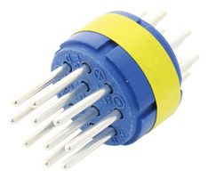 AMPHENOL INDUSTRIAL 97-18-1P. CIRCULAR INSERT, PIN, 10WAY, SOLDER