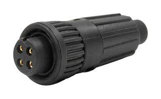 SWITCHCRAFT/CONXALL 6380-4SG-522 CIRCULAR CONNECTOR, RCPT, 4POS, CRIMP