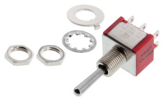 ALCOSWITCH - TE CONNECTIVITY 1825139-7 TOGGLE SWITCH, DPDT, 5A, 125VAC, PANEL