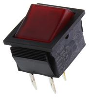 ARCOLECTRIC / BULGIN LIMITED C1353AABR2-B 开关, 船型, 发光, DPST, 16A,