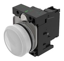 EAO 45-1T00.10N6.000.100 面板指示器, 白色, 24VAC/DC