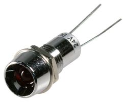 VCC / VISUAL COMMUNICATIONS COMPANY L65DR2L. 面板指示器, 8MM, 红色, 2VDC