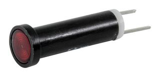 VCC / VISUAL COMMUNICATIONS COMPANY 44-NKR28H-CR0 面板指示灯, .250英寸 LED 28V 接头 透明 红色
