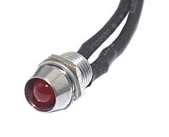 MALLORY FL1M-6CW-2-R12V 发光二极管, 红色 6MM 螺母 12VDC STK £