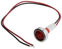 MALLORY FL1P-10NW-1-R12V 发光二极管, 红色 10MM 螺母 12VAC/DC STK £