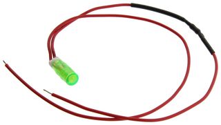 MALLORY FL1P-6QW-1-G12V LED GRN 6MM SNAP 12VAC/DC STK £