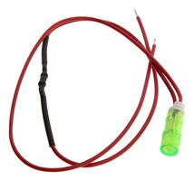 MALLORY FL1P-6QW-1-G3V 发光二极管, 绿色 6MM 卡扣式 3VAC/DC STK £