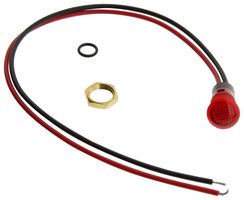 MALLORY FL1P-8NW-1-R2V LED RED 8MM NUT 2VAC/DC STK £