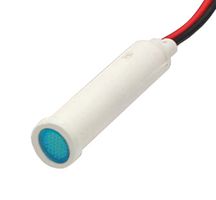 MALLORY FL1P-8QW-1-B3V 发光二极管, 蓝色 8MM 卡扣式 3VAC/DC STK £