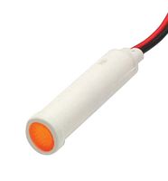 MALLORY FL1P-8QW-1-Y2V 发光二极管, 黄色 8MM 卡扣式 2VAC/DC STK £