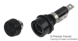EATON ELECTRONICS BK/HKP-BBHH-R FUSE HOLDER, 1/4" X 1-1/4", 250V, PANEL