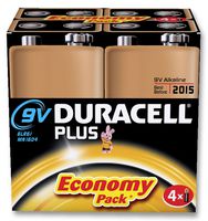 DURACELL 75021488 碱性电池, 9V, 4只