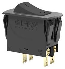 Figure 5: Thermal Circuit Breaker ETA 3120-N521-H7T1-W01D-20A, On-Off, 3120-N Series, 20 A, 2 Pole, 50 V, 240 V, Snap In (Source)