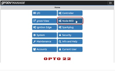 Figure 2: Selecting Node-Red environment