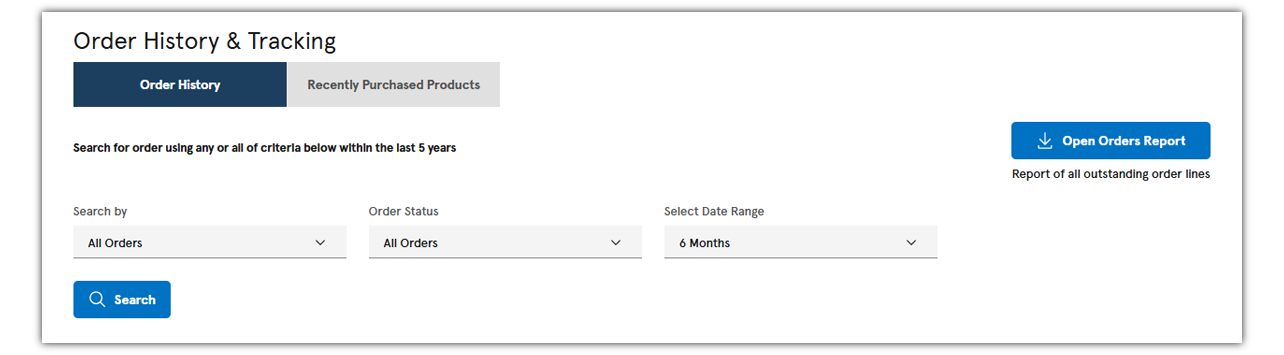 order status and tracking