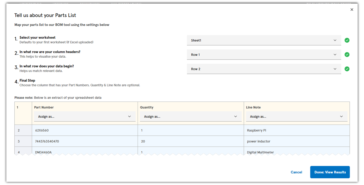 Choosing the column for matching