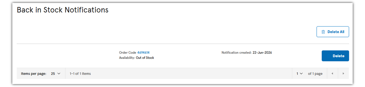 Update Product Notifications